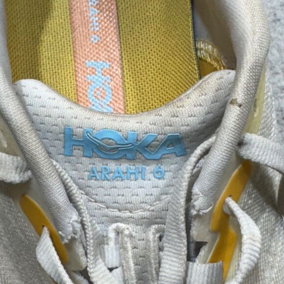 Hoka One Arahi 6 Womens 9B Gray Nimbus Cloud Running Sneaker Performance Trainer - Picture 10 of 13